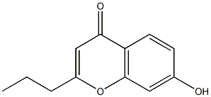 7-hydroxy-2-propyl-4H-chromen-4-one 结构式