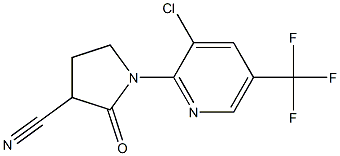 1-[3-chloro-5-(trifluoromethyl)-2-pyridinyl]-2-oxo-3-pyrrolidinecarbonitrile 结构式