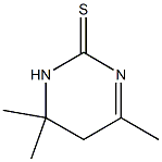 4,6,6-trimethyl-1,2,5,6-tetrahydropyrimidine-2-thione 结构式