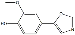 2-methoxy-4-(1,3-oxazol-5-yl)benzenol 结构式