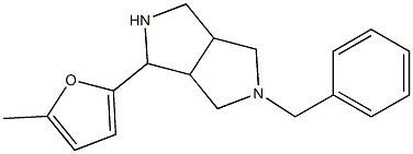 5-benzyl-1-(5-methyl-2-furyl)octahydropyrrolo[3,4-c]pyrrole 结构式