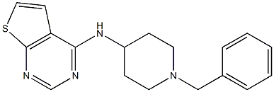 N4-(1-benzyl-4-piperidyl)thieno[2,3-d]pyrimidin-4-amine 结构式