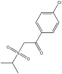 1-(4-chlorophenyl)-2-(isopropylsulfonyl)-1-ethanone 结构式