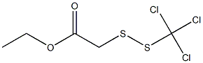 (Trichloromethyl)carbethoxymethyldisulphide 结构式