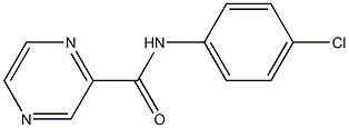 N2-(4-chlorophenyl)pyrazine-2-carboxamide 结构式