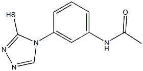 N-[3-(3-mercapto-4H-1,2,4-triazol-4-yl)phenyl]acetamide 结构式