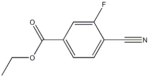 ethyl 4-cyano-3-fluorobenzenecarboxylate 结构式