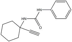 N-(1-eth-1-ynylcyclohexyl)-N'-phenylurea 结构式