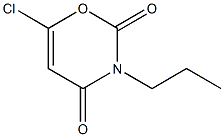 6-chloro-3-propyl-3,4-dihydro-2H-1,3-oxazine-2,4-dione 结构式