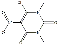 6-chloro-1,3-dimethyl-5-nitro-1,2,3,4-tetrahydropyrimidine-2,4-dione 结构式