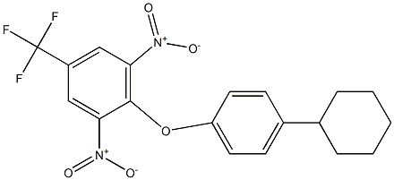 2-(4-cyclohexylphenoxy)-1,3-dinitro-5-(trifluoromethyl)benzene 结构式