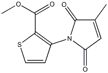 methyl 3-(3-methyl-2,5-dioxo-2,5-dihydro-1H-pyrrol-1-yl)thiophene-2-carboxylate 结构式