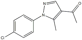 1-[1-(4-chlorophenyl)-5-methyl-1H-pyrazol-4-yl]ethan-1-one 结构式