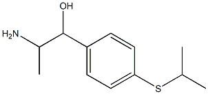 2-amino-1-[4-(isopropylthio)phenyl]propan-1-ol 结构式