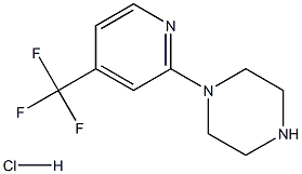 1-(4-Trifluoromethylpyrid-2-yl)piperazine HCl 结构式