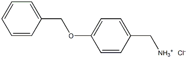 [4-(benzyloxy)phenyl]methanaminium chloride 结构式