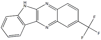 2-(trifluoromethyl)-6H-indolo[2,3-b]quinoxaline 结构式