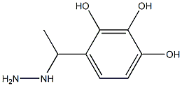1-(1-(2,3,4-trihydroxyphenyl)ethyl)hydrazine 结构式