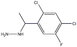 1-(1-(2,4-dichloro-5-fluorophenyl)ethyl)hydrazine 结构式