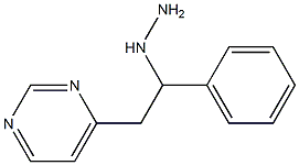 1-(1-phenyl-2-(pyrimidin-4-yl)ethyl)hydrazine 结构式
