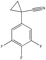 1-(3,4,5-trifluorophenyl)cyclopropanecarbonitrile 结构式