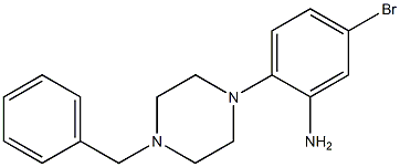 2-(4-BENZYLPIPERAZIN-1-YL)-5-BROMOANILINE 结构式
