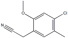 2-(4-chloro-2-methoxy-5-methylphenyl)acetonitrile 结构式