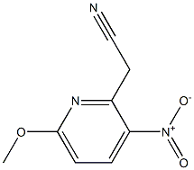 2-(6-methoxy-3-nitropyridin-2-yl)acetonitrile 结构式