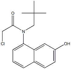 2-chloro-N-(2-hydroxynaphthalen-8-yl)-N-neopentylacetamide 结构式