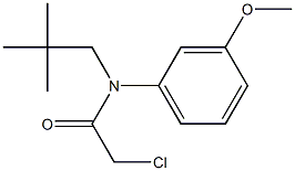 2-chloro-N-(3-methoxyphenyl)-N-neopentylacetamide 结构式