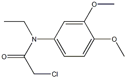 2-chloro-N-ethyl-N-(3,4-dimethoxyphenyl)acetamide 结构式