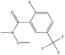 2-fluoro-N-methoxy-N-methyl-5-(trifluoromethyl)benzamide 结构式