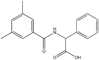 [(3,5-dimethylbenzoyl)amino](phenyl)acetic acid 结构式