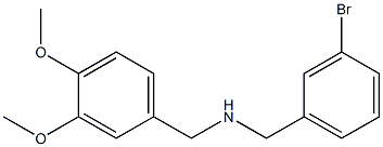 [(3-bromophenyl)methyl][(3,4-dimethoxyphenyl)methyl]amine 结构式