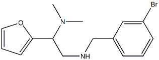 [(3-bromophenyl)methyl][2-(dimethylamino)-2-(furan-2-yl)ethyl]amine 结构式