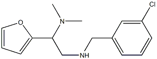 [(3-chlorophenyl)methyl][2-(dimethylamino)-2-(furan-2-yl)ethyl]amine 结构式