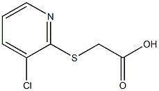 [(3-chloropyridin-2-yl)thio]acetic acid 结构式