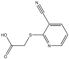 [(3-cyanopyridin-2-yl)thio]acetic acid 结构式