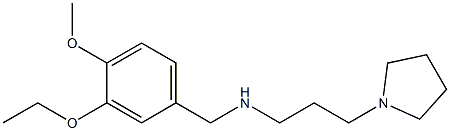 [(3-ethoxy-4-methoxyphenyl)methyl][3-(pyrrolidin-1-yl)propyl]amine 结构式