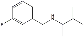 [(3-fluorophenyl)methyl](3-methylbutan-2-yl)amine 结构式