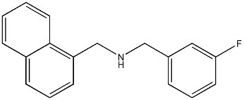 [(3-fluorophenyl)methyl](naphthalen-1-ylmethyl)amine 结构式