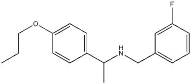 [(3-fluorophenyl)methyl][1-(4-propoxyphenyl)ethyl]amine 结构式