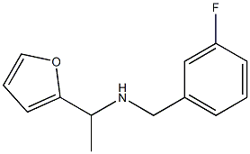 [(3-fluorophenyl)methyl][1-(furan-2-yl)ethyl]amine 结构式