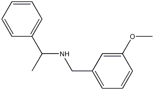 [(3-methoxyphenyl)methyl](1-phenylethyl)amine 结构式