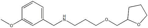 [(3-methoxyphenyl)methyl][3-(oxolan-2-ylmethoxy)propyl]amine 结构式