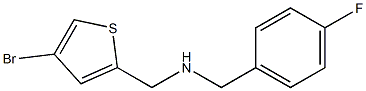 [(4-bromothiophen-2-yl)methyl][(4-fluorophenyl)methyl]amine 结构式