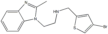 [(4-bromothiophen-2-yl)methyl][2-(2-methyl-1H-1,3-benzodiazol-1-yl)ethyl]amine 结构式