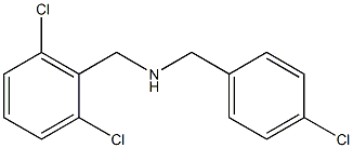 [(4-chlorophenyl)methyl][(2,6-dichlorophenyl)methyl]amine 结构式