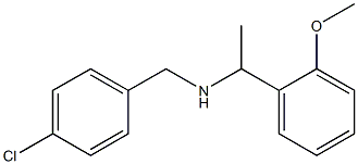 [(4-chlorophenyl)methyl][1-(2-methoxyphenyl)ethyl]amine 结构式