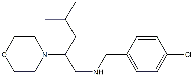 [(4-chlorophenyl)methyl][4-methyl-2-(morpholin-4-yl)pentyl]amine 结构式